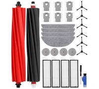 Texixo Kit Accessori Ricambi per Roborock S8 MaxV Ultra, 2 Spazzola Principale, 4 Filtro Hepa, 4 Panni Mop, 4 Panni Mop Bordo, 6 Spazzole Laterali, 6 Sacchetti Antipolvere