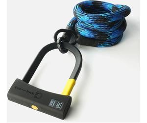 Texlock Serratura a U con cavo tessile Occhiello 160 cm morpho / blu D-lock