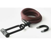Texlock Serratura a U con cavo tessile Occhiello chateau / rosso U/X -lock 160 cm