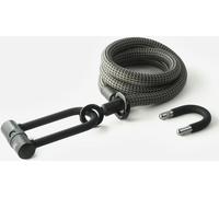 Texlock Serratura a U con cavo tessile Occhiello U/X -lock 160 cm electric / grigio