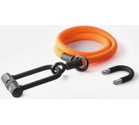 Texlock Serratura a U con cavo tessile Occhiello U/X -lock M - 120cm acid / arancione