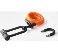 Texlock Serratura a U con cavo tessile Occhiello U/X -lock S - 80cm acid / arancione