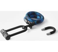 Texlock Serratura a U con cavo tessile Occhiello U/X -lock S - 80cm morpho / blu