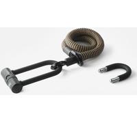 Texlock Serratura a U con cavo tessile Occhiello U/X -lock wild / canapa S - 80cm