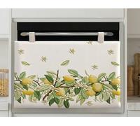TexLom Copriforno in Cotone con Stampa Digitale Ricamata in Rilievo - Design Fruit - Accessorio per Cucina Elegante e Lavabile - Made in Italy (Limoni)