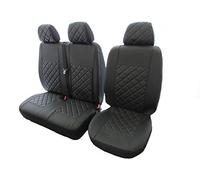 Texmar Progettati per adattarsi a MERCEDES VITO CARGO VAN 2004-2015 GUIDA SINISTRA o DESTRA Coprisedili in ECOPELLE NERA 2+1 (1 singolo 1 doppio)