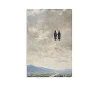 TEXPACK Poster artistico su tela, con artisti surrealisti Rene Magritte L'Art Conversation, decorazione artistica da parete, foto, poster decorativo moderno, 40 x 60 cm