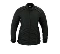 Texpeed Giacca moto da donna con protezioni - Cappotto invernale lungo da donna impermeabile in tessuto Cordura con armatura moto CE (EN 1621-1) 3XL