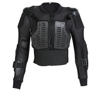 Texpeed Giacca per Bambini - Armatura da per bambini - Motocross con Protezione Schiena per Attività Sportive Sci Snowboard - Protezione Petto - Nero - 6 Anni