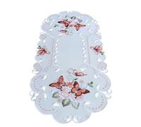 texpot Runner da tavola 40 x 90 cm ricamo farfalla nastro da tavolo