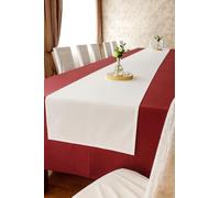 Texpot Runner da tavolo 40 x 280 cm bianco in cotone, nastro decorativo per tavolo, ideale per matrimoni e compleanni