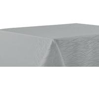 texpot - Tovaglia 110 x 110 cm - Strisce - Hellgrau - Tessuto antimacchia - Non si piega