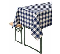 texpot Tovaglia 140 x 280 cm blu/bianco a quadretti cotone 2 cm