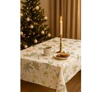texpot Tovaglia natalizia, 140 x 180 cm, ideale come regalo di Natale, lavabile, tovaglia cerata