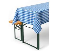 texpot Tovaglia rustica a quadretti 100 x 100 cm - Quadretti Bianchi E Blu 100% cotone stile country