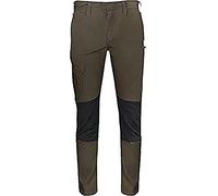 Texstar FP43 - Pantaloni da uomo Tech Stretch taglia W36/L30, colore: Verde/Nero