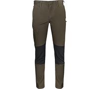Texstar FP43 - Pantaloni da uomo Tech Stretch taglia W38/L30, colore: Verde/Nero