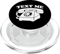 Text Me Funny Rotary Phone Retro Tech PopSockets PopGrip per MagSafe