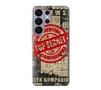 Text Top Secret Art Vintage Case Cover Custodia per Samsung Galaxy S26 Ultra