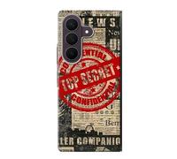 Text Top Secret Art Vintage Case Cover Custodia per Samsung Galaxy Z Fold 8 Ultra