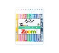 Texta Zoom Propelling Twistable Ultimate Crayons assortiti per la scuola, 12 pez