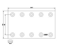 TEXTAR 1737707 Kit materiale d'attrito, Freno a tamburo