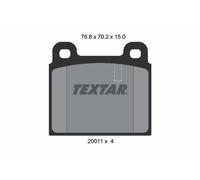 TEXTAR 2001102 Kit pastiglie freno, Freno a disco per ALFA ROMEO,BMW,FERRARI,MER