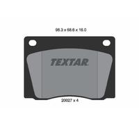 TEXTAR 2002701 Kit pastiglie freni Anteriore per VOLVO P 122 S AMAZON