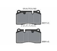 TEXTAR 2021703 Kit pastiglie freno, Freno a disco per ASTON MARTIN