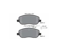 TEXTAR Pastiglie Freni Q+ 2026101 Kit Pastiglie Freni,Kit Pasticche Freni FIAT,LANCIA,PEUGEOT,Ulysse (179_),Scudo Van (220_)