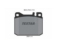 Textar 2034110 Kit Pastiglie Freno a Disco Frontale per Mercedes-Benz W123 S123