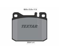 TEXTAR 2034110 Kit pastiglie freno, Freno a disco per MERCEDES-BENZ