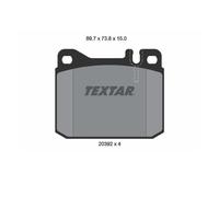 Textar 2039204 Kit Pastiglie Freno a Disco Frontale per Mercedes-Benz W123 S123