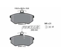 TEXTAR 2066922 Kit pastiglie freno, Freno a disco per AUDI,CHERY