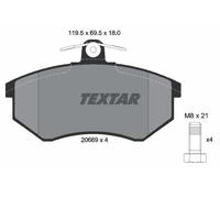 TEXTAR 2066928 Kit pastiglie freno, Freno a disco per CHERY,DR
