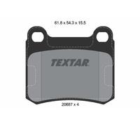 TEXTAR 2068701 Kit pastiglie freno, Freno a disco per MERCEDES-BENZ