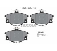 TEXTAR 2083302 Kit pastiglie freni Anteriore per FIAT Panda Schrägheck (141)