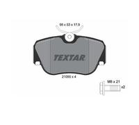 Set di pastiglie freno TEXTAR 2105503, anteriore