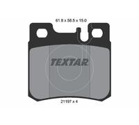 TEXTAR 2119701 Kit pastiglie freno, Freno a disco per MERCEDES-BENZ