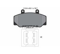 TEXTAR 2123302 Kit pastiglie freno, Freno a disco per UMM,VOLVO