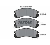 TEXTAR 2136301 Kit pastiglie freni Anteriore per CITROËN C-CROSSER ENTERPRISE