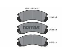 TEXTAR 2136301 Kit pastiglie freno, Freno a disco per CITROËN,DODGE,MITSUBISHI