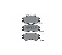TEXTAR 2137301 Pastiglie freno anteriore per Mitsubishi Shogun PAJERO