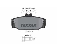 TEXTAR 2138501 Kit pastiglie freno, Freno a disco per VOLVO