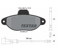 TEXTAR 2143609 Kit pastiglie freni Anteriore per FORD KA (RU8)