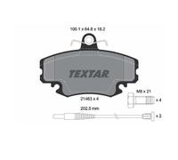 TEXTAR Kit pastiglie freni Anteriore Con contatto segnalazione usura con accessori 2146304