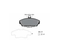 TEXTAR 2151504 Kit pastiglie freni