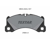 TEXTAR 2152401 Kit pastiglie freno, Freno a disco per PORSCHE