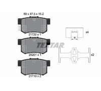TEXTAR 2172001 Kit pastiglie freno, Freno a disco per FIAT,SUZUKI