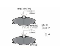 TEXTAR 2172402 Kit pastiglie freno, Freno a disco per PEUGEOT